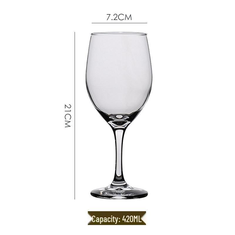 Set of 6 Tall Stem Red Wine Glasses - Elegant Light Luxury for Home Use, Champagne and Brandy Glasses, Creative Design