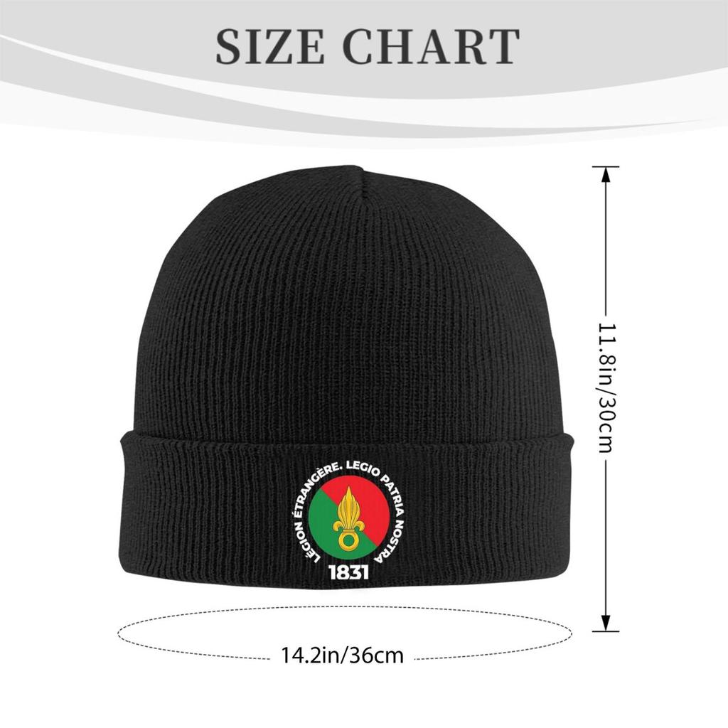 Legion Etrangere Foreign Warm Knitted Cap Fashion Bonnet Hat Autumn Winter Outdoor Beanies Hats for Unisex Adult