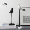 Artistic Resin Animal Statues Black & White Bird Figurine, Minimalist Modern Art Sculpture for TV Interior Design Accents Cabinet Bookshelf