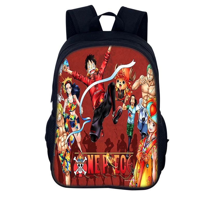 One Piece Monkey D. Luffy School Backpack for Child Light Weight Child Knapsack Fashion Rucksack Best Gift