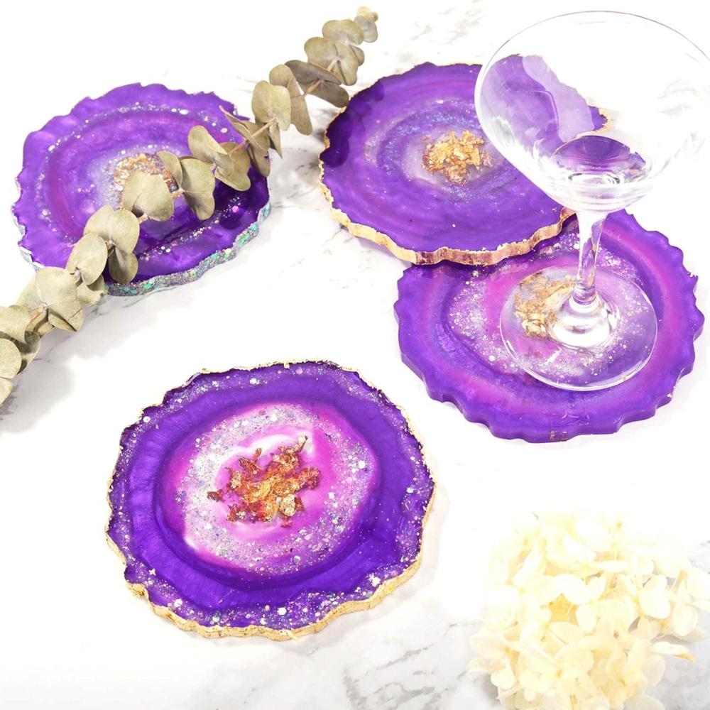 Epoxy DIY Placemat Silicone Cup Mats Coaster Mold Tray Mould Resin Casting Mold Pad Making Tools