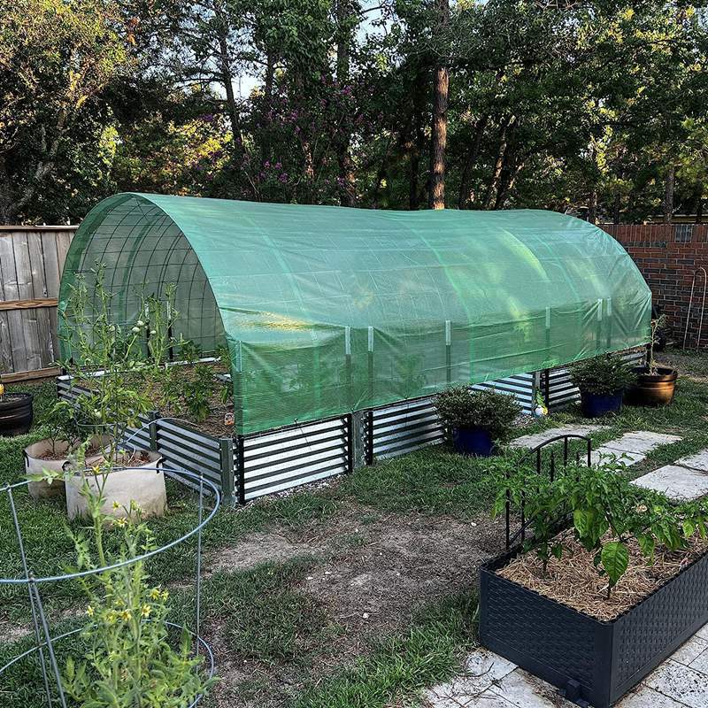 Green Grid Tarpaulin Thicken PE Plant Sun Cover Car Truck Rainproof Cloth Terrace Balcony Windproof Canopy Garden Furniture Tarp