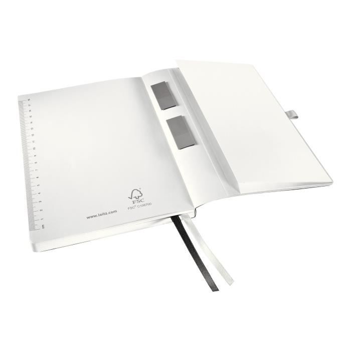 Cahier A5 - ESSELTE - Leitz Style - 80 feuilles - Noir satiné - 90 g/m²