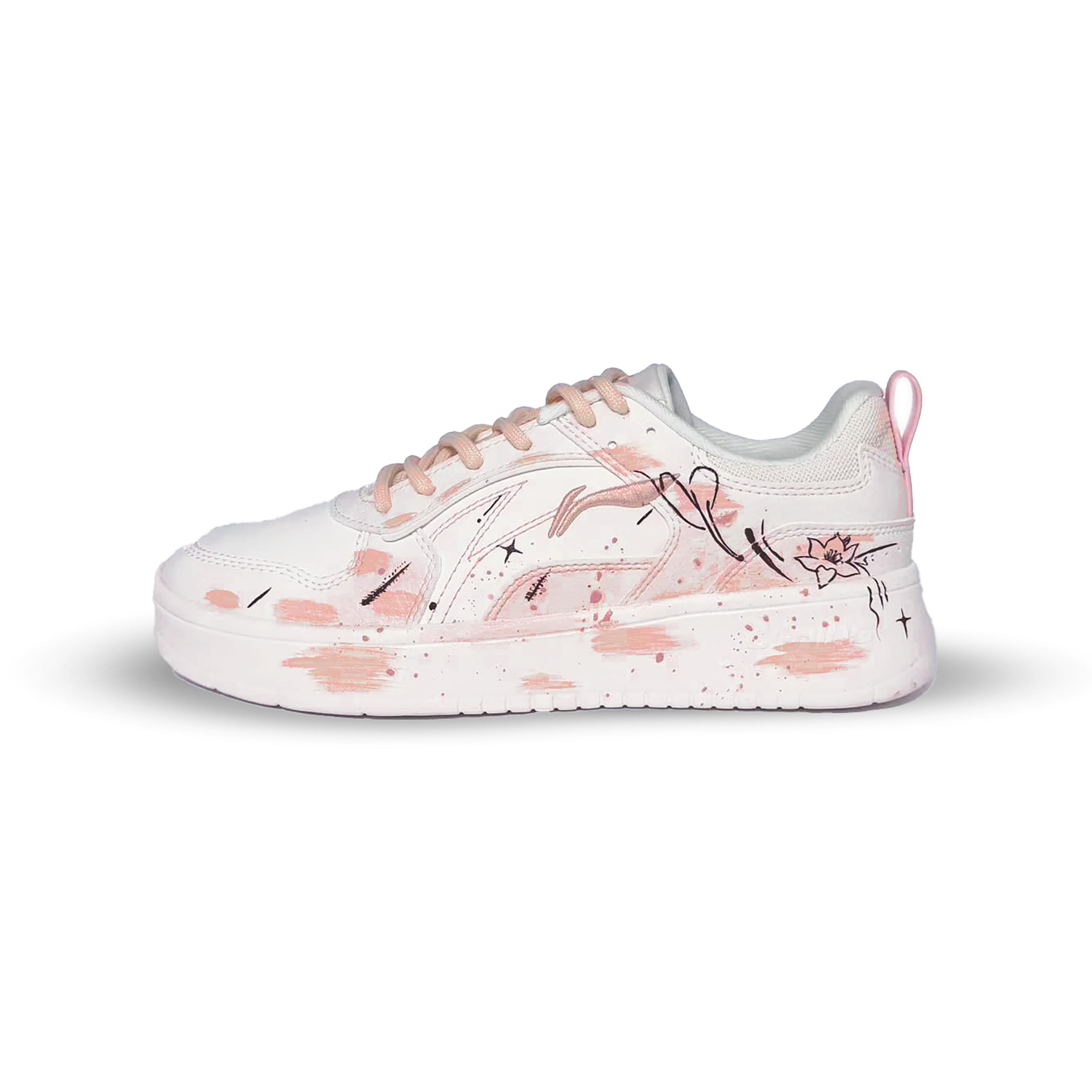 

Li Ning Wheat Age Lightweight And Breathable Low top Skateboard Shoes Women s AGCT148-2(Team1651-) 38