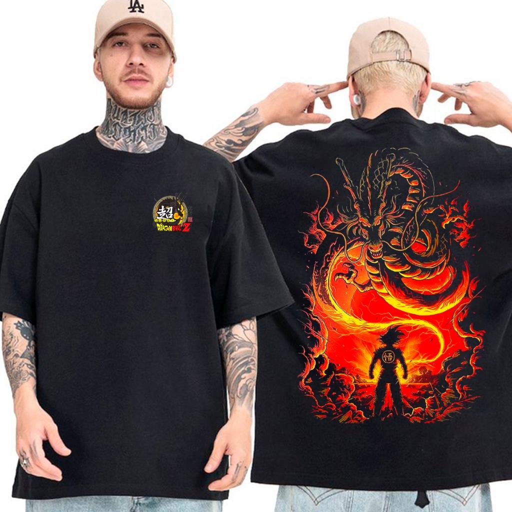 

Japanese Anime Dragon Ball Super Men Women Summer T-shirt Leisure Sport Fitness Loose Oversized Comfortable Cotton Short Sleeves 4XL
