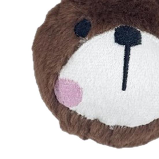 Pet Chew Toy Cartoon Animal Design Bite-Resistant Plush Toy with Sounding Device Interactive Tug-of-War Toy