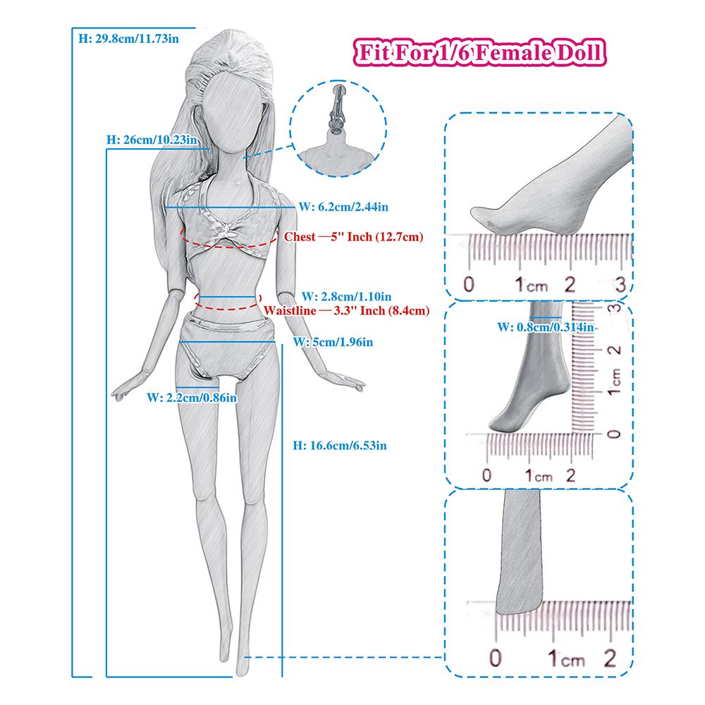 Mix Style 29CM Doll Furniture Wardrobe Bed Chair Sofa 11.5 Inch Doll Shoe Slide For 1/6 Dolls Accessories 1:12 Doll Gift Toy JJ