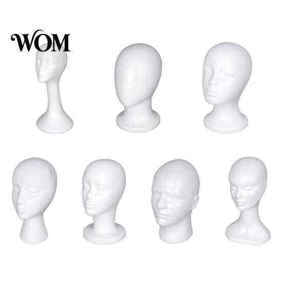 Hair Styling Tool Foam Mannequin Head, Male Female Hat Display Stand, Hairdressing Teaching Aid Lightweight Head Model for Wig Storage Stand Wigs