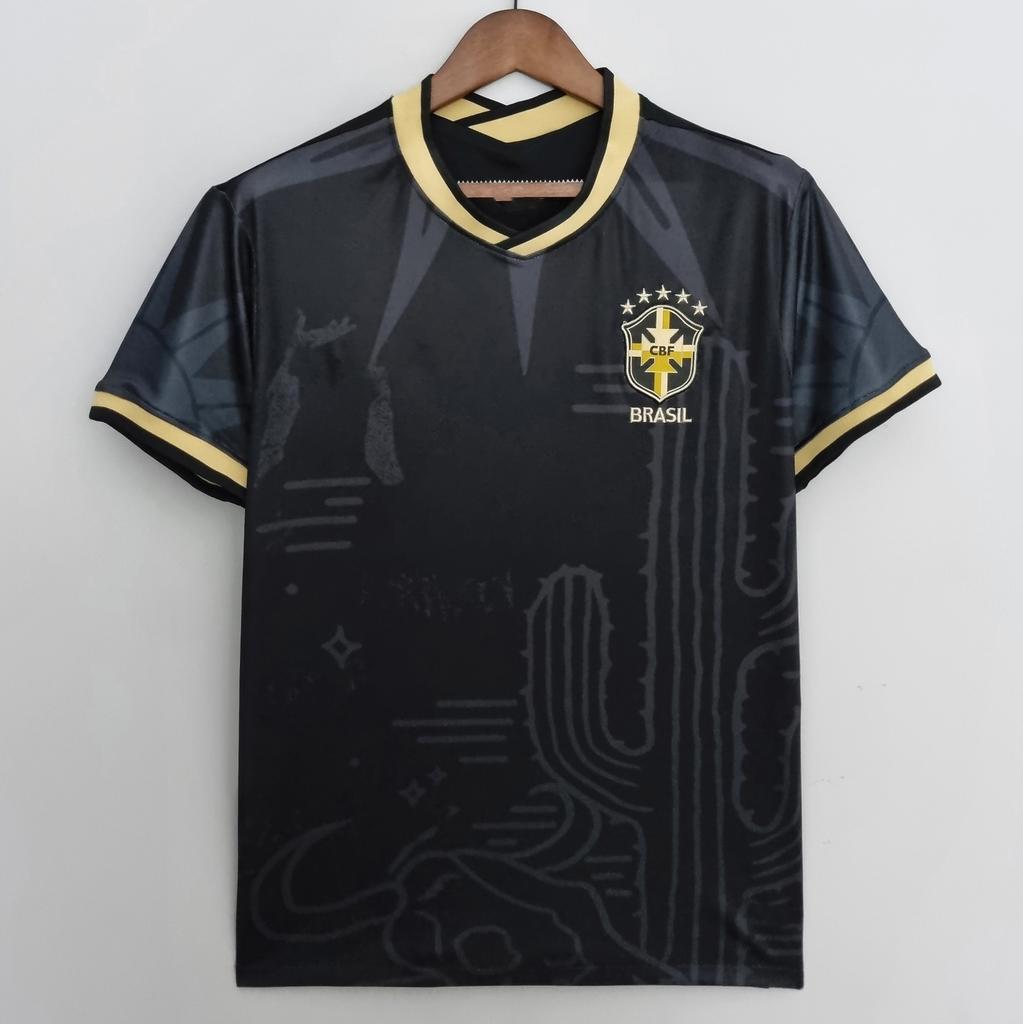 Fünf Sterne Brasilien Heim Auswärts 980204 Retro Trikot Nationalmannschaft Fan Edition Thailändischer Fußball
