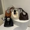 Versatile Ins Messenger Bag Women's New Trendy Autumn and Winter Retro Tote Bag College Style Casual Large Capacity Bag