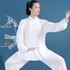 Traje Tai Chi Unissex de Seda de Leite - Roupa de Treinamento de Seda Gelada Primavera/Verão