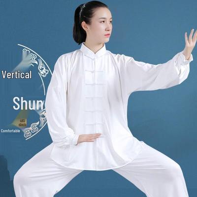 Unisex Milchsilk Tai Chi Anzug - Frühling/Sommer Eis Seide Trainingskleidung