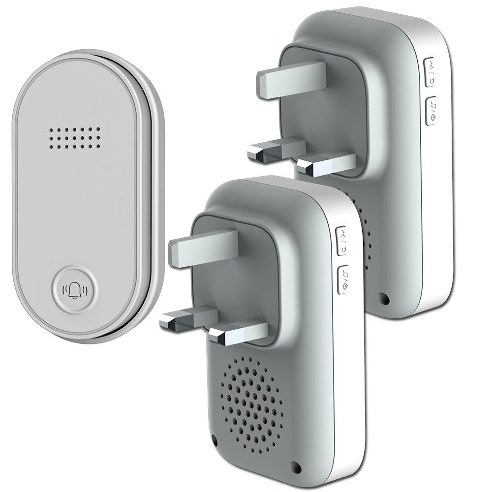 Dual-Mode Wireless Waterproof Battery-Free AC Doorbell