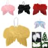 5pcs Angel Wings Christmas Feather Baubles Tree Hanging Ornament Diy Decor Craft