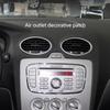 1PC/4Pcs Car Air Conditioning Trim Outlet Decoration Circle Ring Sticker For Ford Focus 2 MK2 2005-2013 Auto Accessories