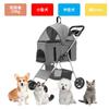 ZOOBLY Pet Separate Pet Small Load Capacity Front Wheels Rotate Rear Wheel Brake Dog Cart Carrying For Nursing Going Traveling Cart, Type,