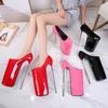 Crossdresser Flowers Stiletto Sexy 30cm Metall Thin High Heels Shoes Woman Waterproof Pumps Zapatos Mujer Plus:35-46