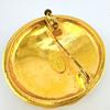 CHANEL COCO Mark Stylish Outing Matrasse Brooch  gold Women Used