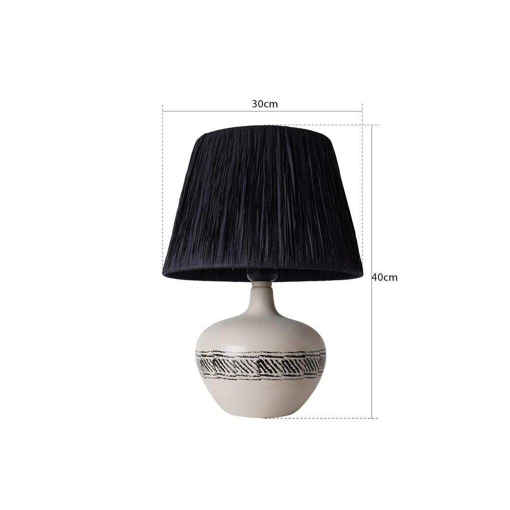 Vert Handmade Ceramic Lampshade Stone Color-Black