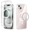 For iPhone 14 Case Compatible with MagSafe Anti Scratch Clear TPU PC Phone Back Cover