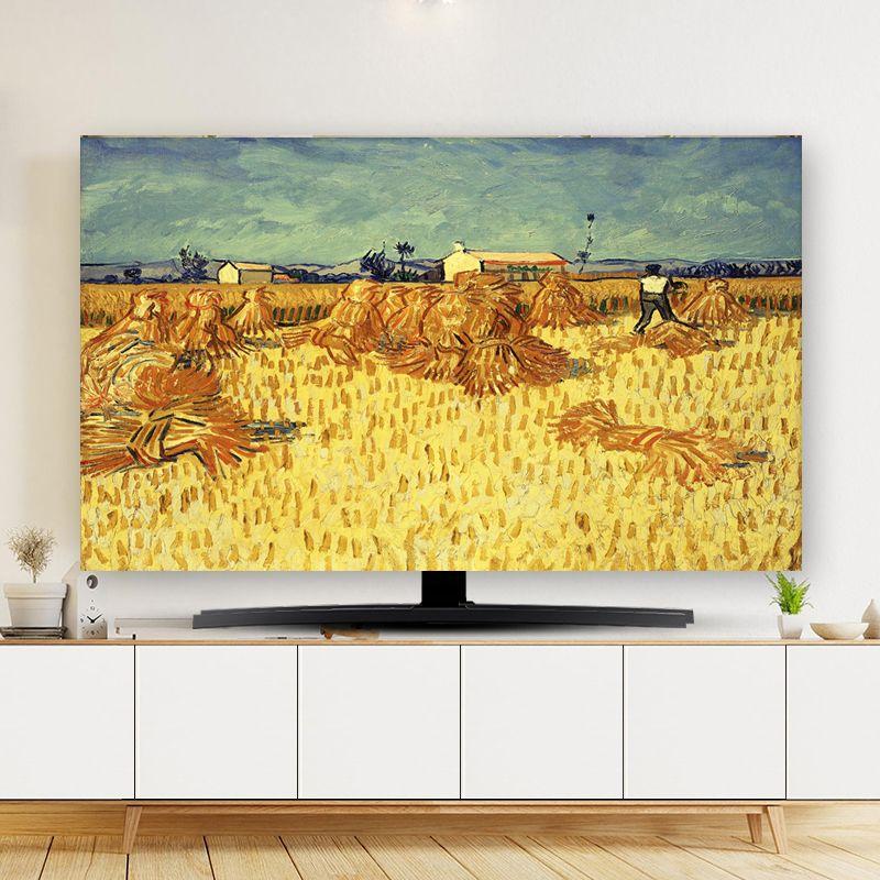 

Минималистичный Современный Чехол для Телевизора Высококлассный 55-дюймовый ЖК-телевизор Пылезащитный Чехол Тканевый Бытовой Подвесной Настольный 65-дюймовый YH115-Harvest 32 inches (80*50cm)