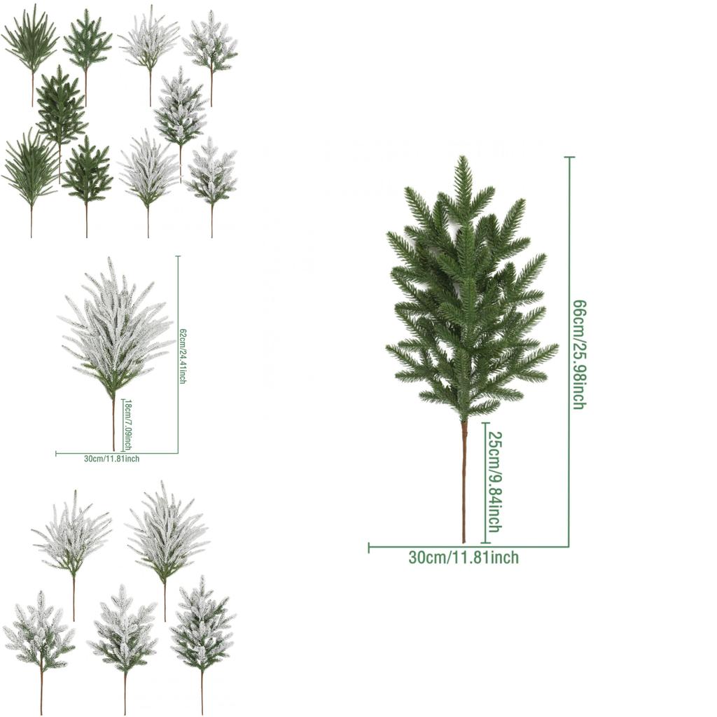 Christmas Fir Branches Fake Tree Leaves For Holiday Centerpieces And Seasonal Arrangements