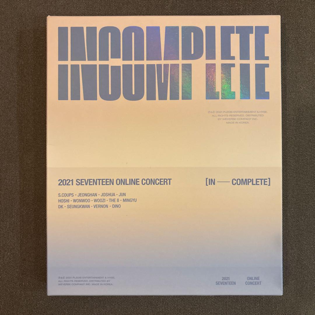 

[USED] SEVENTEEN incomplete Blu-ray import disc