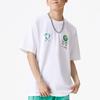 Li Ning X Og Slick Collaboration Earth Smiley Skateboard Letter Cartoon T-Shirt Unisex Tops White AHSS299-3