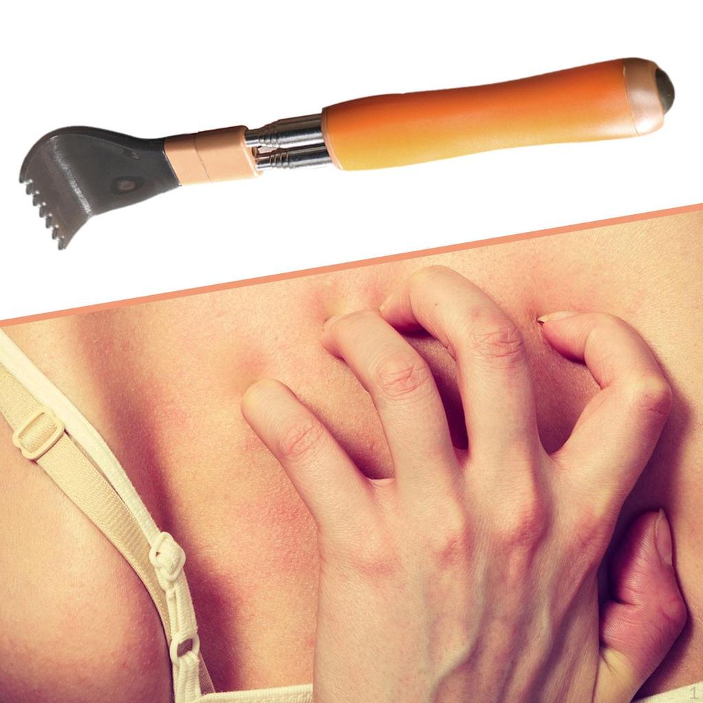 Rückenkratzer Massagegerät Edelstahl Ausziehbar für sanftes Kratzen