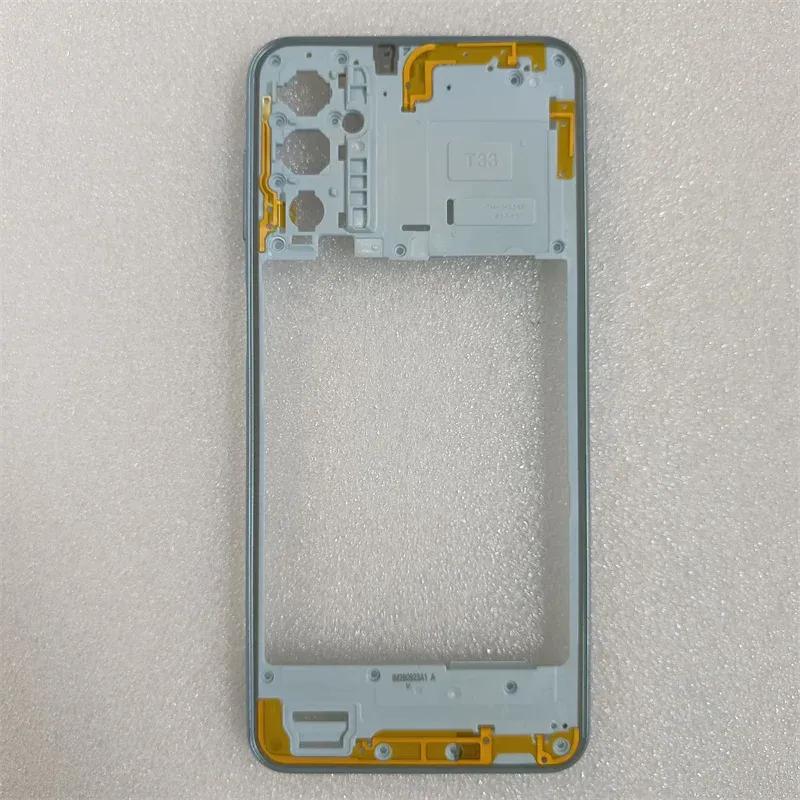 For Samsung Galaxy M23 5G M236 Middle Frame Housing Central Frame With Power Volume Button Replacement Parts