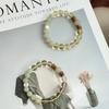 Handmade Natural Hetian Jade Lemon Yellow Crystal Bracelet Women Agarwood Wood Beads New Chinese Style Jewelry