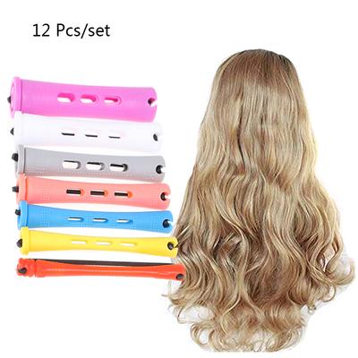 12 Pcs Cold Wave Hair Perm Rods Plastic Perming Hair Curling Rollers Curlers