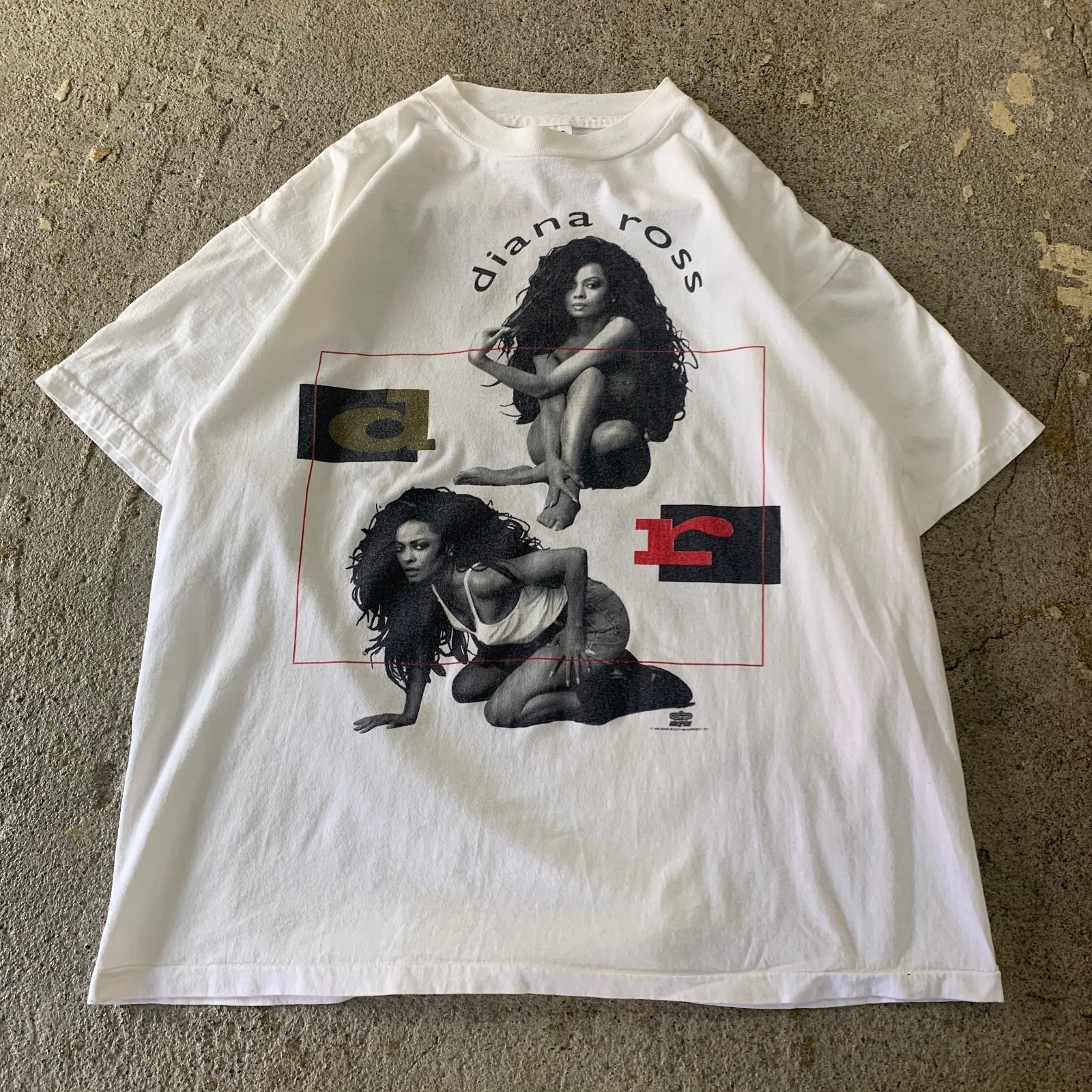 Rare 90s Diana Ross Short Sleeve White S to 5XL Concert Shirt Unisex T-Shirt XXL
