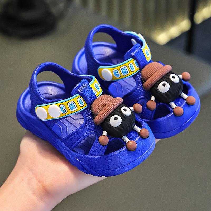 New Summer Korean Style Non-Slip Soft Sole Waterproof Sandals for Boys & Girls (Ages 2-3)
