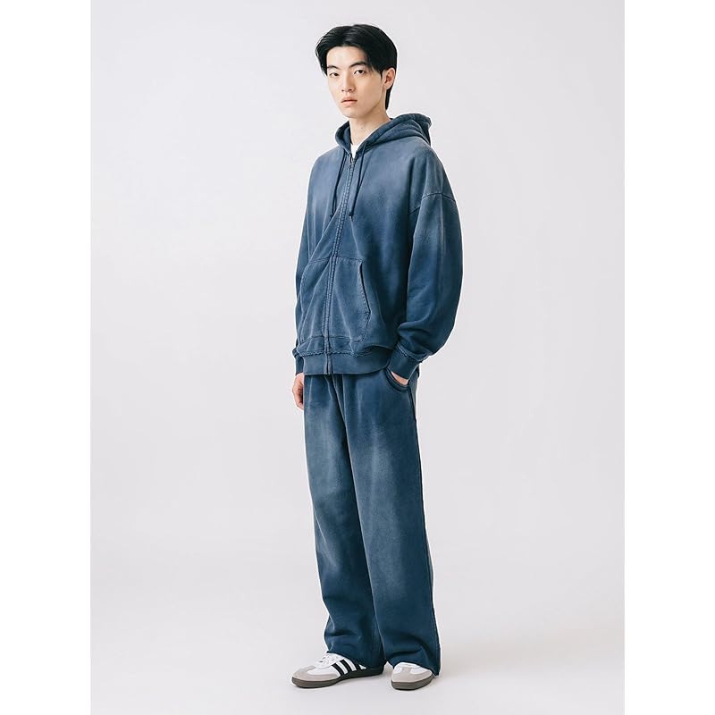 [Beams Heart] Pants GMS Wide Straight Cotton Urake Men's NAVY S