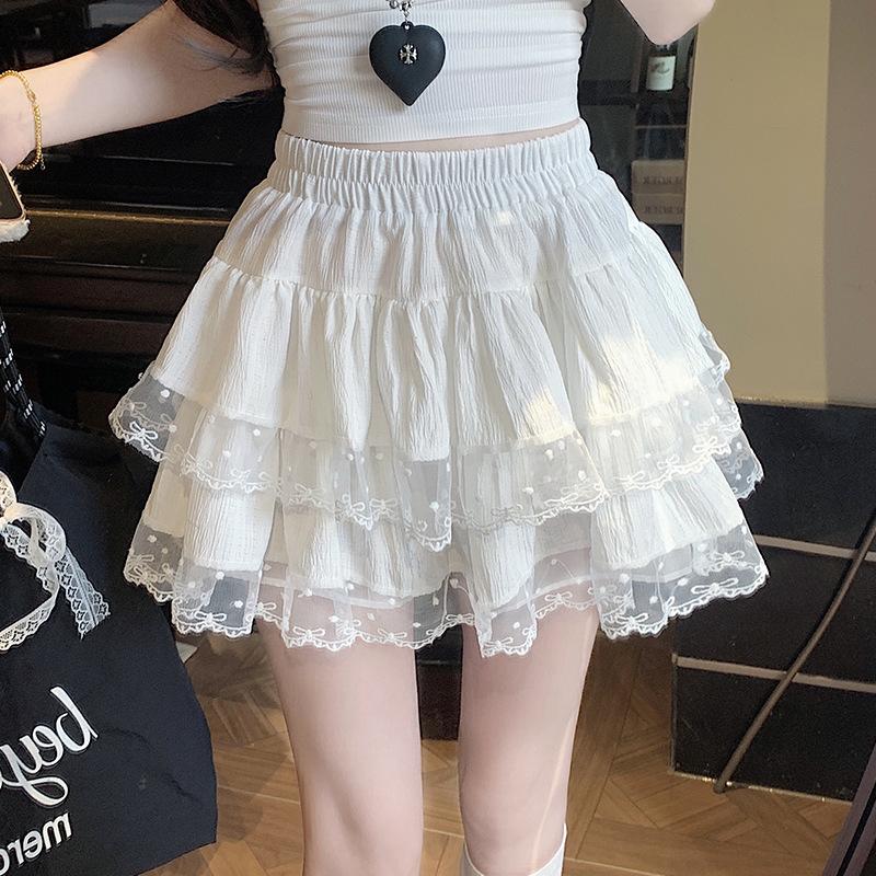 

Юбка Весна Женская Новая Короткая Юбка С Завышенной Талией Пышная Юбка Юбка S белый