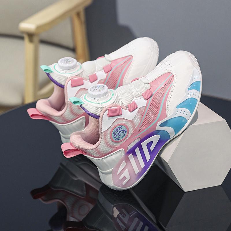 28-40 Kinder Übergröße Bequeme Atmungsaktive Modische Sport- und Freizeitschuhe High Top Basketballschuhe