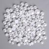 2000Pcs White Half Pearl Bead Flat Back 7/9mm Scrapbook for Craft Flat Back