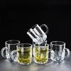 High-Temperature Resistant Glassware Set: Water, Drinking, Tea Cups with Handles and Beer Glasses for Home and Entertaining
