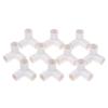 10Pcs Pvc Elbow 3 Way Pipe Fittings Pvc Garden Right Angle Tee Corner Joint Tent Feet Corner Center Connector