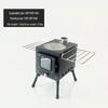 Outdoor Camping Stainless Steel Folding Wood Stove - Tent Heating, Lighting, Picnic - Cross-border Tourism