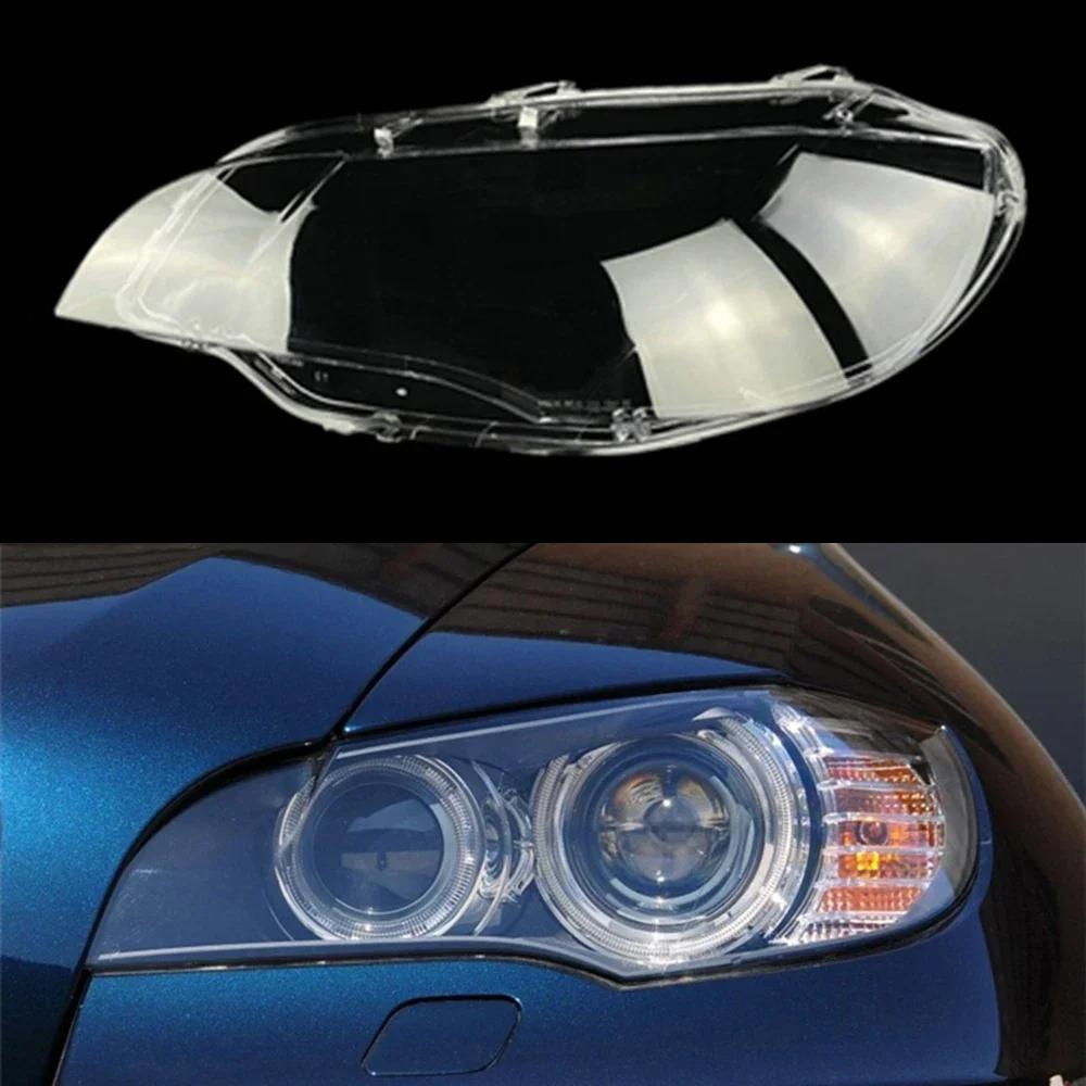 TXDQ1 Car Front Headlight Glass Headlamp Transparent Lampshade Lamp Shell Lens Cover For BMW X6 E71 2008 2009 2010 2011 2012 2013 2014