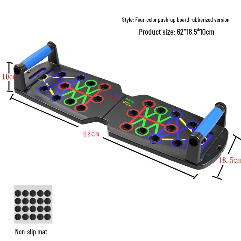Multifunctional Chest & Muscle Training Board with Push-Up & Dips Stand