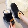 Fashion Fashion Winter Brown Short Boots New Platform Shoes Push Size Ankle Boots for Women Waterproof and Warm Snow Boots