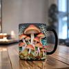 With Magic Mushrooms Ceramic Coffee Mug Creative Mushrooms Space Design Mugs New Tea Cup