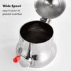 Stainless Steel Teapot with Filter Kitchen Oil Filter Pot Liquid Seasoning Container Coffee Holder Tea Kettle Kitchen Cooking