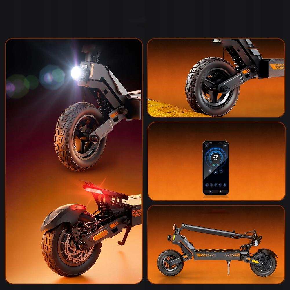 Electric Vehicle Foldable W10-DZ Off-Road 2026 10" 800W 40km 15Ah Up To 150KG with App