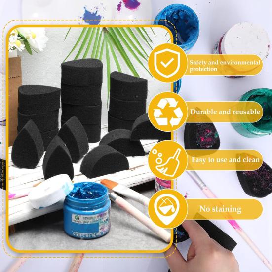 20 Pcs Sponge Brush High Density Makeup Sponge for Adults Kids