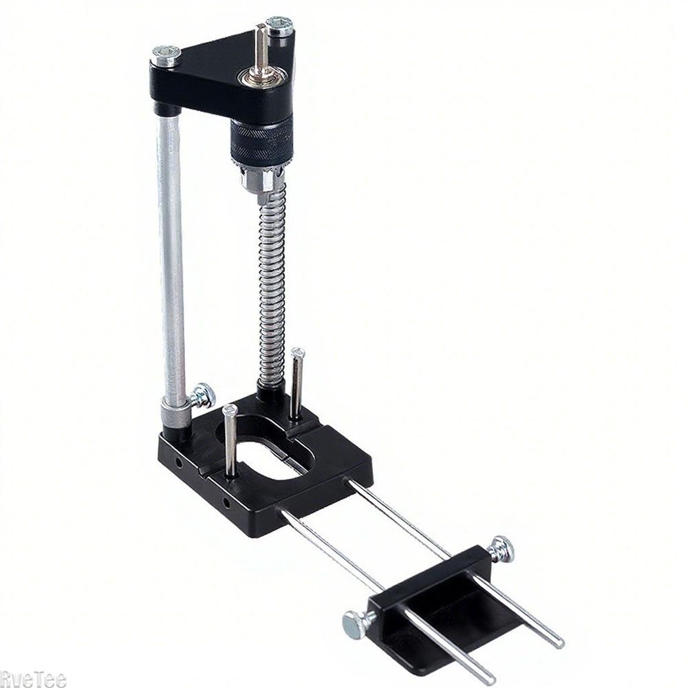 Adjustable Woodworking Drill Locator Punch Locator Hole Drill Guide Drilling Template Guide Tool Alloy Steel Bar Plastic Base