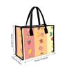 Cute Fruit Pattern Canvas Tote Bag Fashionable Portable Shopping Handbag for Daily Use